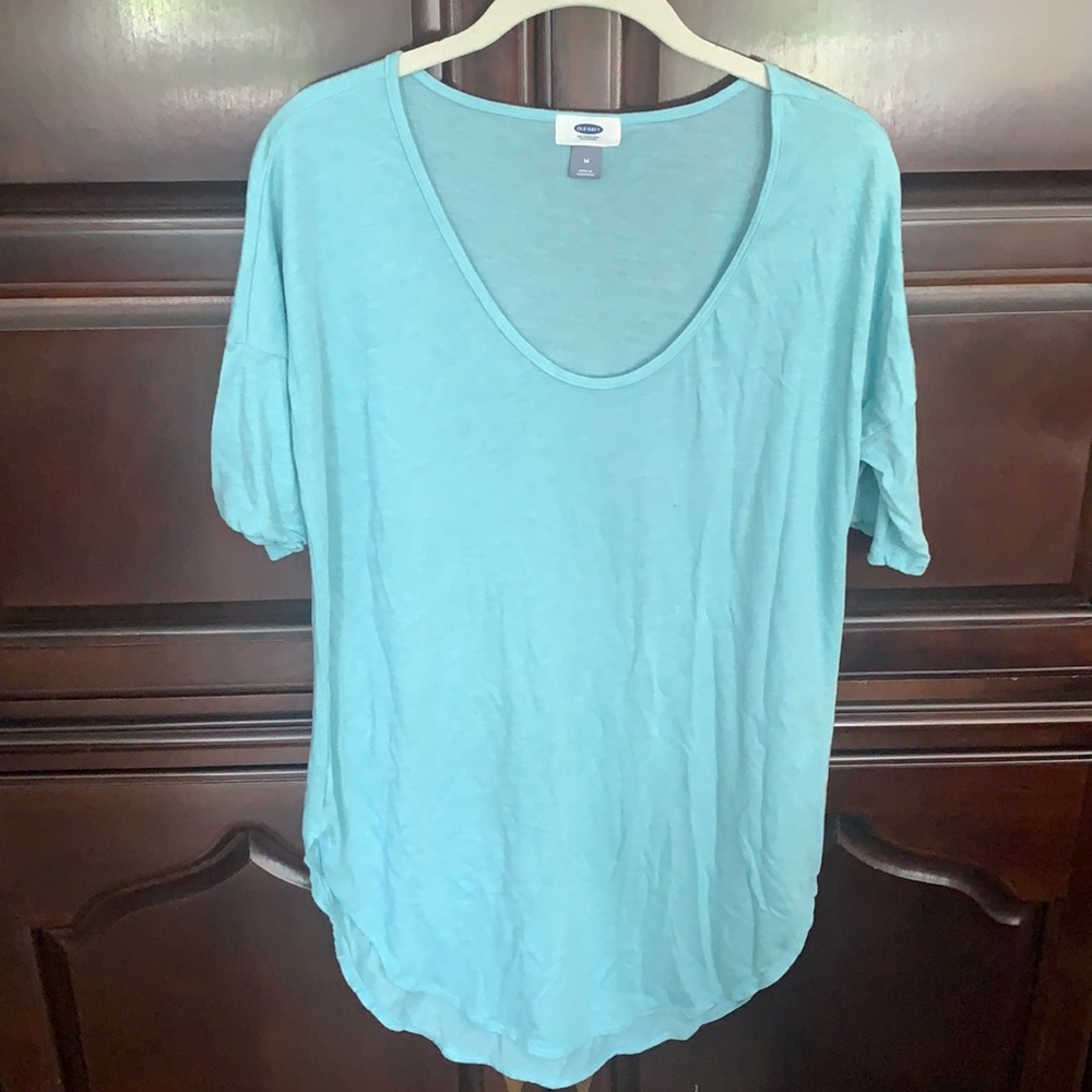 Blue tunic top